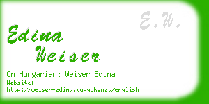 edina weiser business card